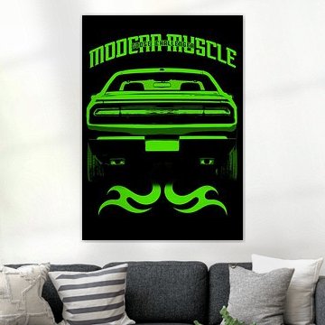 Dodge Challenger 2015 - Grün von DEN Vector