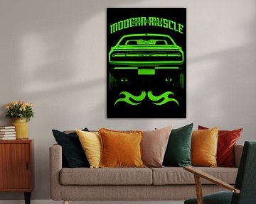 Dodge Challenger 2015 - Green by DEN Vector