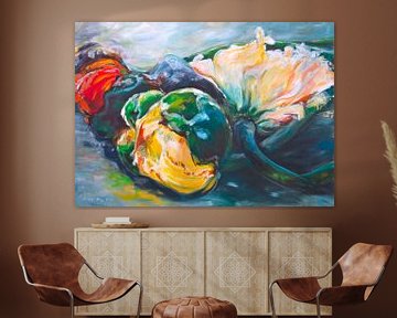 anemonen   65x90cm von Angelika Oft-Roy