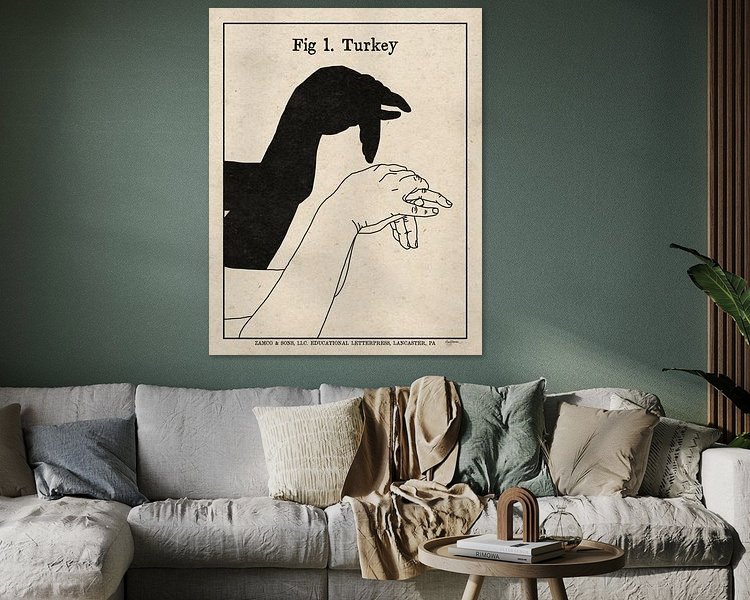 Example of the artwork in a room