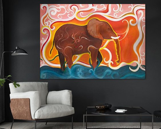 Example of the artwork in a room