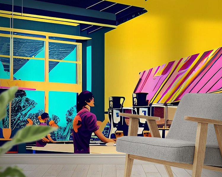 Example of the artwork in a room