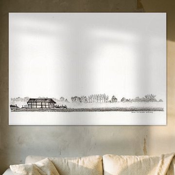 fog over the landscape by Gerard van Heugten