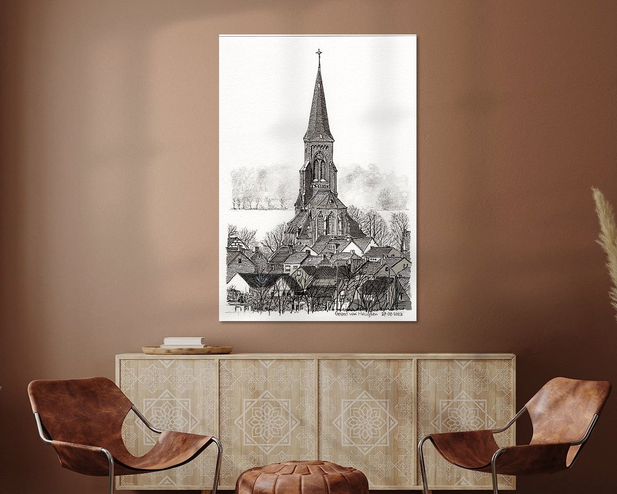 Example of the artwork in a room