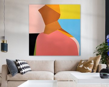 Abstract "colour blocking" in pastel colours by Studio Allee