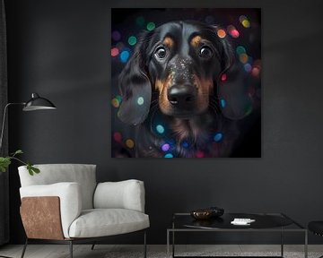 The dachshund and light