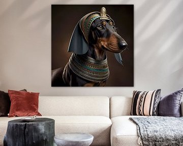 The dachshund in ancient Egypt by Mysterious Spectrum