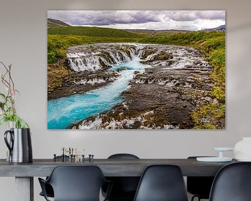 Bruarfoss Waterfall IJsland van Dirk V Herp