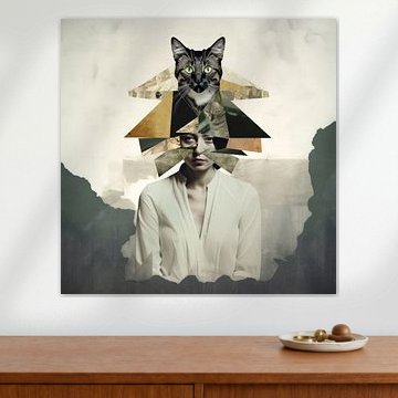 Kattenvrouw collage #3