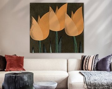 Drie tulpen van Kay Weber