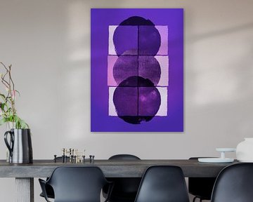 Skandinavischer Minimalismus Deep Ultra Violett von Mad Dog Art