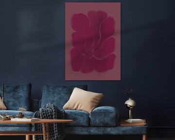 Bohemian illustratie in roze van Studio Allee