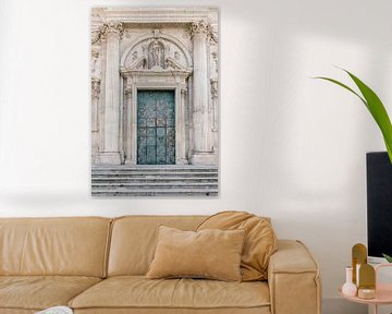 Italiaanse kerk deur in Lecce van Photolovers reisfotografie