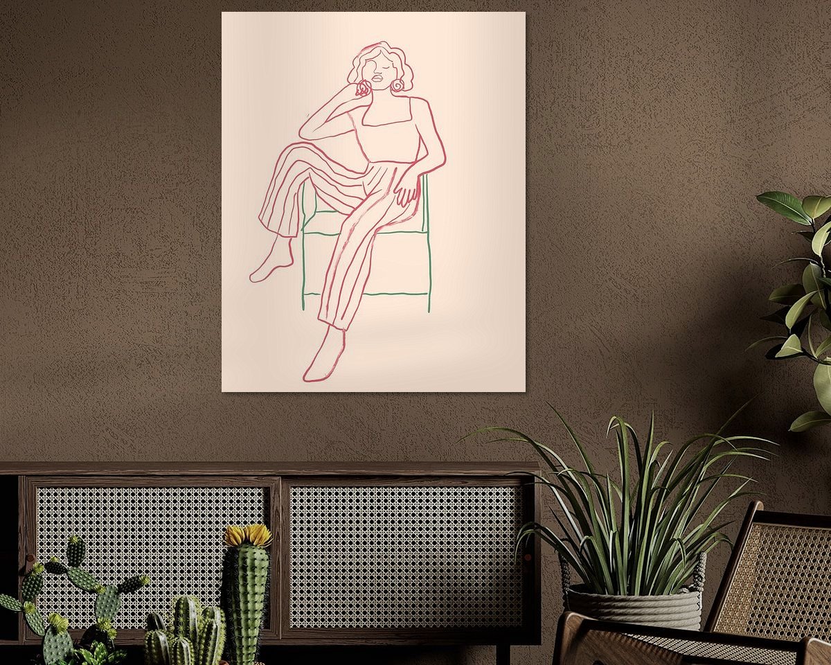 Example of the artwork in a room
