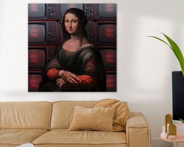 Mona Lisa Adult Video van Rene Ladenius Digital Art