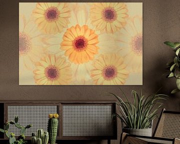 Fleurs en jaune - art numérique sur Photography art by Sacha