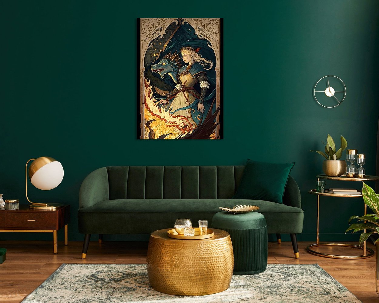 Example of the artwork in a room
