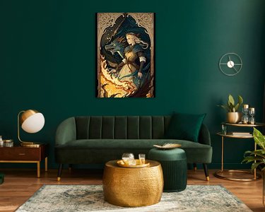 Example of the artwork in a room