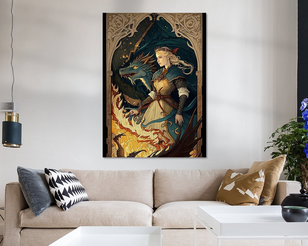 Example of the artwork in a room