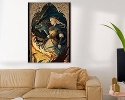 Example of the artwork in a room