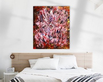 Fleurs sur Rob Hautvast- Abstract kunstschilder