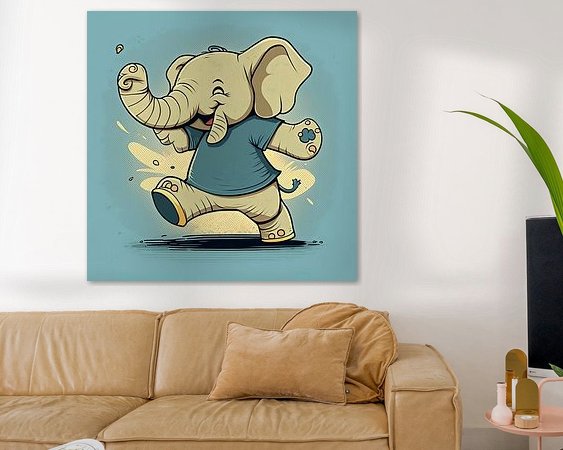 Example of the artwork in a room