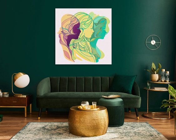 Example of the artwork in a room