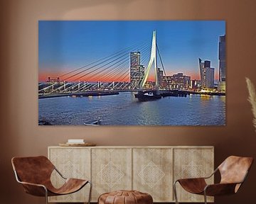 Rotterdam bei Sonnenaufgang  von RD Foto's