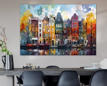 Herfst in Amsterdam sur Tableaux ARTEO