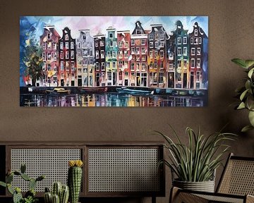 Wonen in Amsterdam von ARTEO Gemälde