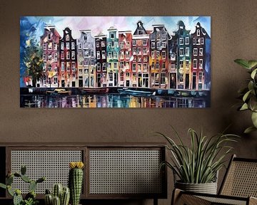 Wonen in Amsterdam van ARTEO Schilderijen