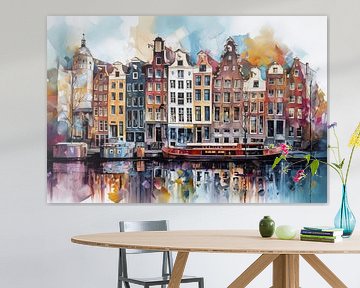 Zicht op Amsterdam sur Tableaux ARTEO