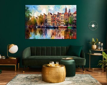 Zomer in Amsterdam sur Tableaux ARTEO