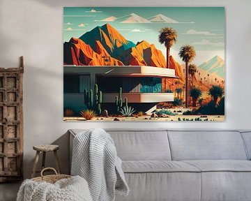 Architectuur Arizona woestijn bungalow van Vlindertuin Art