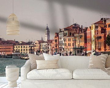 Riva degli Schiavoni in Venetië van Rob Boon