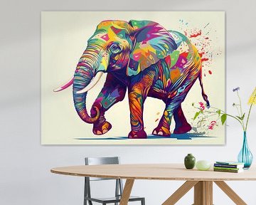 Elephant Painting | Animals Painting | Abstract Art by AiArtLand
