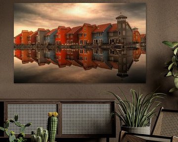 Painting Groningen | Reitdiep Haven by AiArtLand