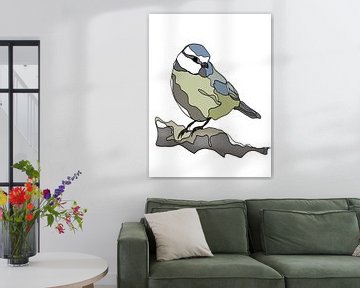 Blue tit by Ankie Kooi