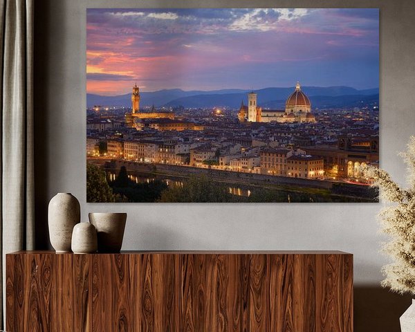 Coucher de soleil sur Florence