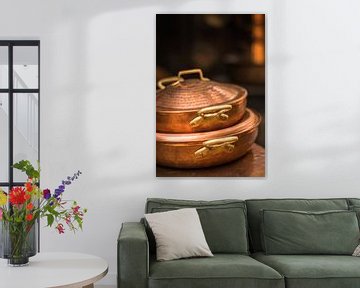 Bronze pots in Fez, Morocco by Tobias van Krieken