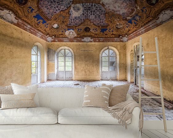 Example of the artwork in a room