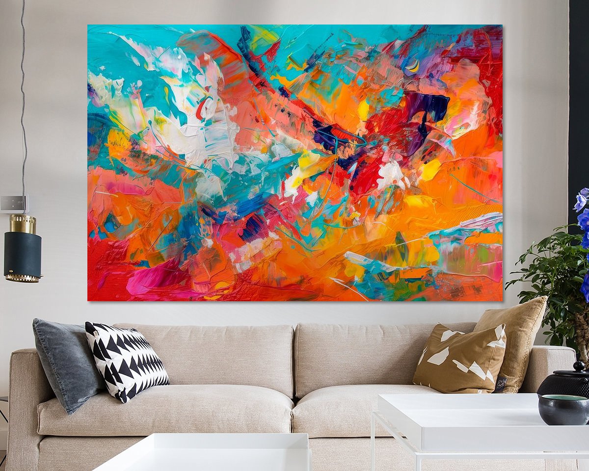 Example of the artwork in a room