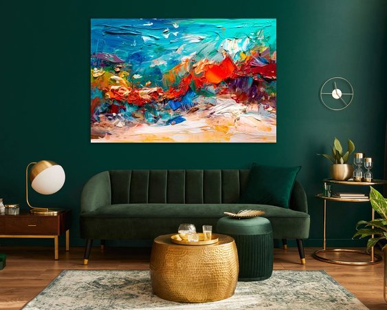 Example of the artwork in a room
