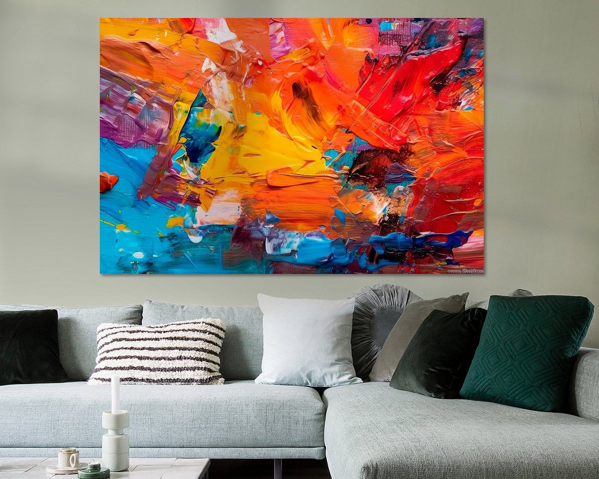 Example of the artwork in a room
