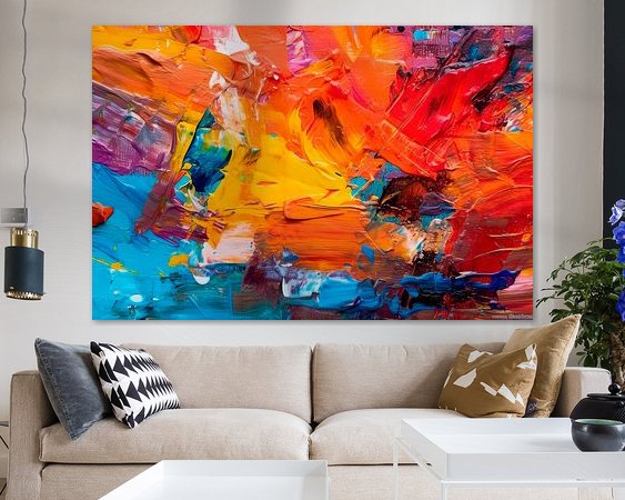 Example of the artwork in a room