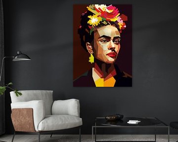 Frida Portret Illustratie van Artkreator
