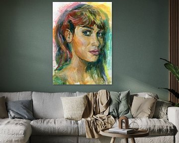 De blik van een vrouw van ART Eva Maria