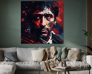 Scarface Schilderij | Al Pacino | Tony Montana | Maffia | Gangster van AiArtLand