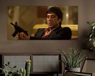 Scarface Schilderij No3 | Al Pacino | Tony Montana | Maffia Schilderij van AiArtLand