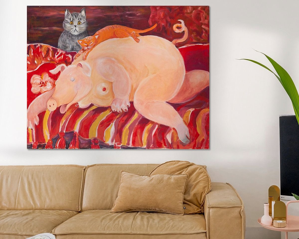 Example of the artwork in a room